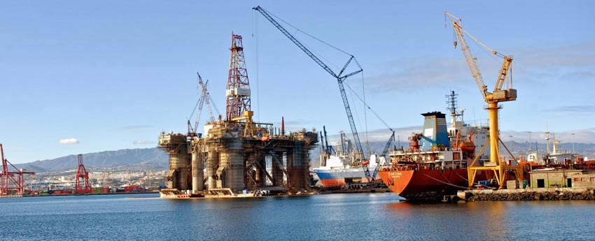 Helipuerto en plataforma marítima en Las Palmas de Gran Canaria